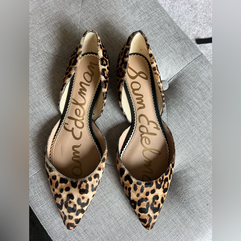 Sam Eldelman Leopard Flats, Size 9.5M